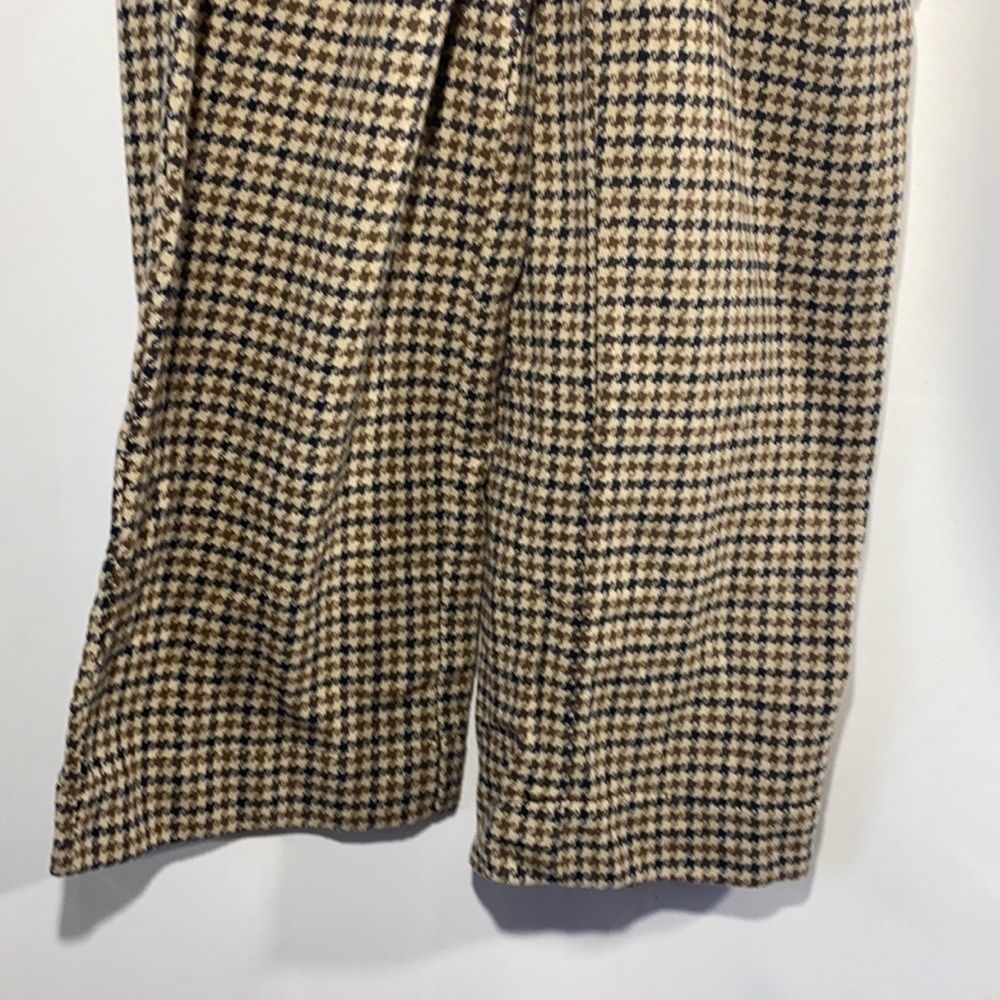 FREE PEOPLE MARYAM HOUNDSTOOTH PAPER-BAG SLACKS - Picture 7 of 15